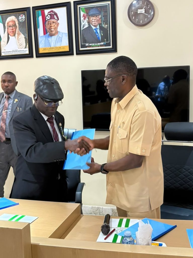 NIS Signs MoU with National Judicial Institute ...As Shaibu Seeks for More Inter Agency Corporation.