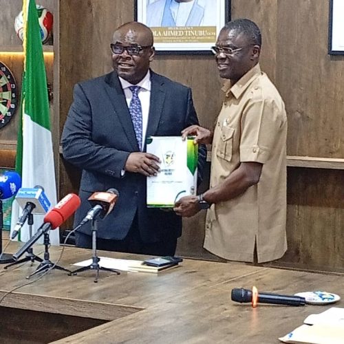 UNIBEN VC Visit National Institute for Sports in Abuja ...Commends Shaibu for remarkable transformation in the institute
